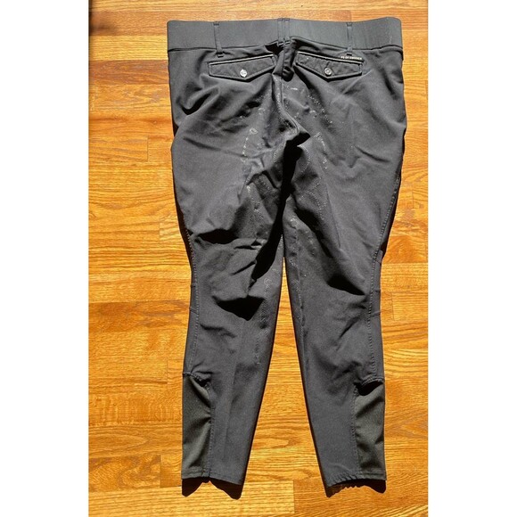 PS of Sweden Black Riding Tights / Breeches Sz 48 with Pockets Silicone Grip - Picture 2 of 7